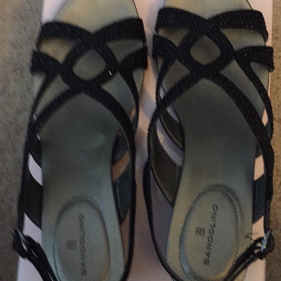 Black sparkly sandals - Picture 2 of 4